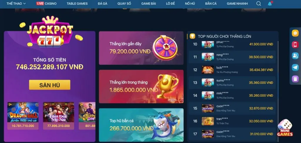 Các trò chơi đa dạng tại xoxo66